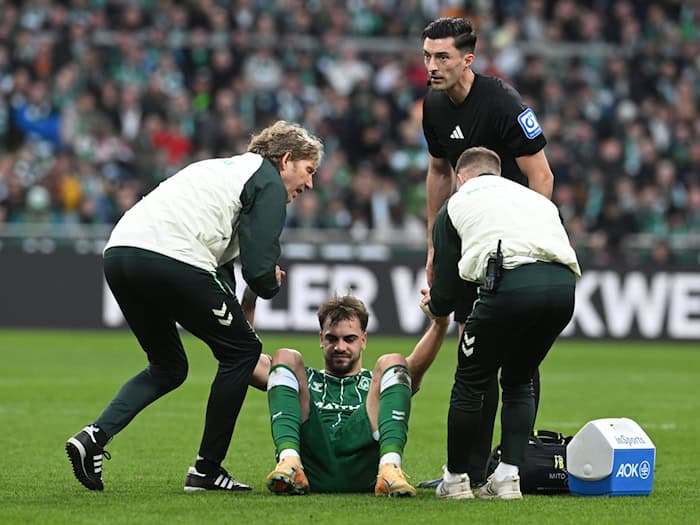 Werder-Stürmer Jovan Milosevic fällt auch gegen Mainz aus. (Archivbild) / Foto: Carmen Jaspersen/dpa