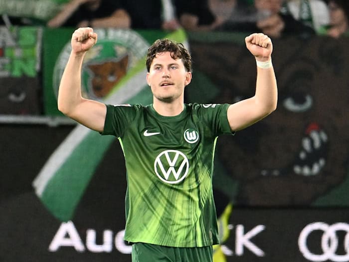 Jonas Wind kehrt nach langer Verletzungspause in den Wolfsburger Kader zurück. (Archivbild) / Foto: Swen Pförtner/dpa