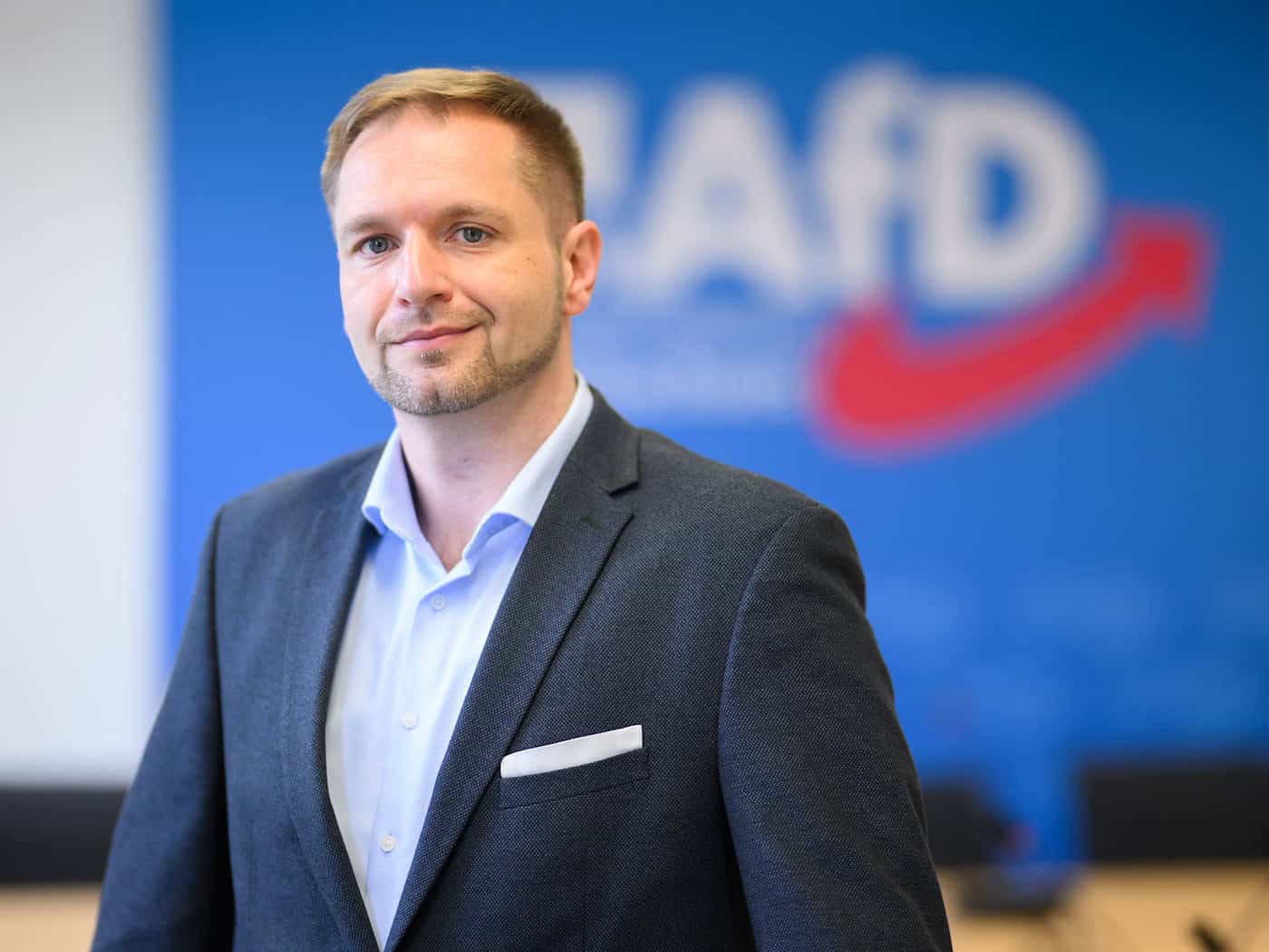 Bothe ist Vizechef der AfD Niedersachsen und der Landtagsfraktion. / Foto: Julian Stratenschulte/dpa