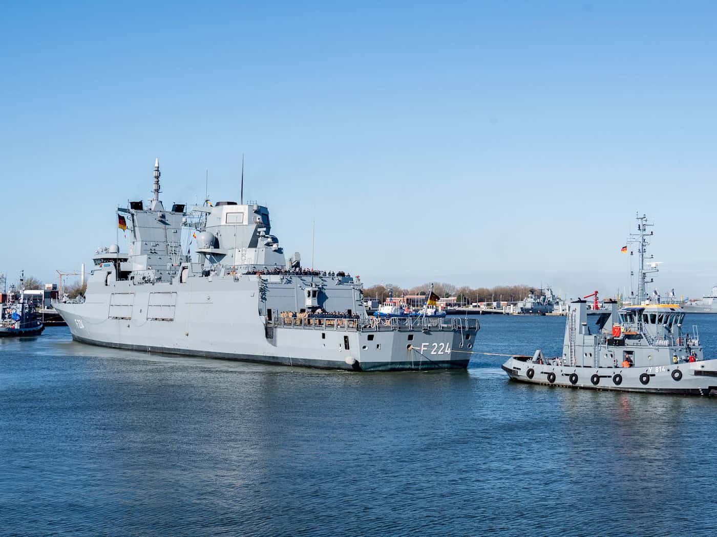 Die Fregatte «Sachsen-Anhalt» ist auf dem Weg zu einer Übung in Norwegen. (Archivbild) / Foto: Hauke-Christian Dittrich/dpa