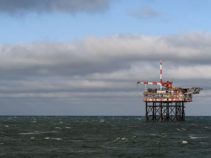 Blick auf eine Bohrinsel des niederländischen Unternehmens One-Dyas in der Nordsee. (Archivbild) / Foto: Lars Penning/dpa