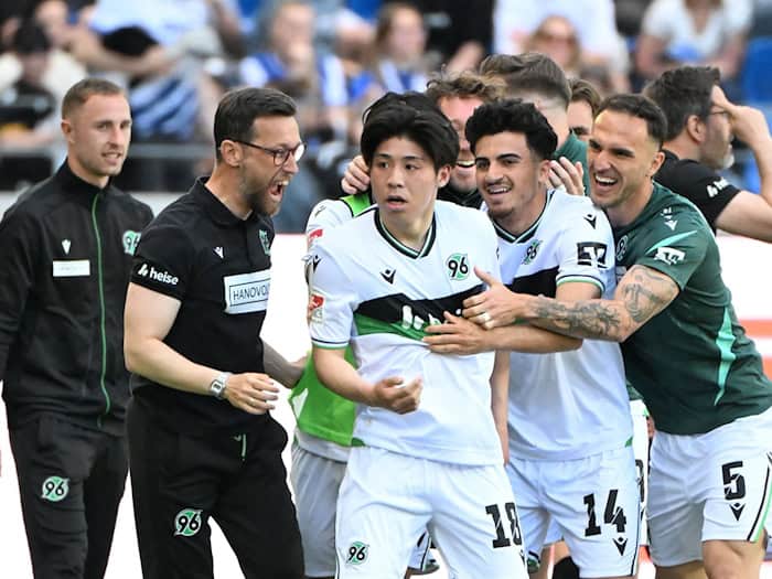 Hannover 96 will auch gegen Preußen Münster jubeln. (Archivfoto) / Foto: Uli Deck/dpa