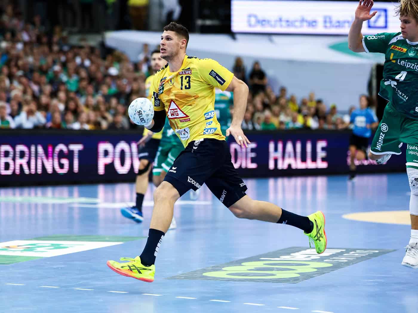 Sebastian Heymann wechselt von den Rhein-Neckar Löwen nach Hannover. (Archivbild) / Foto: Jan Woitas/dpa