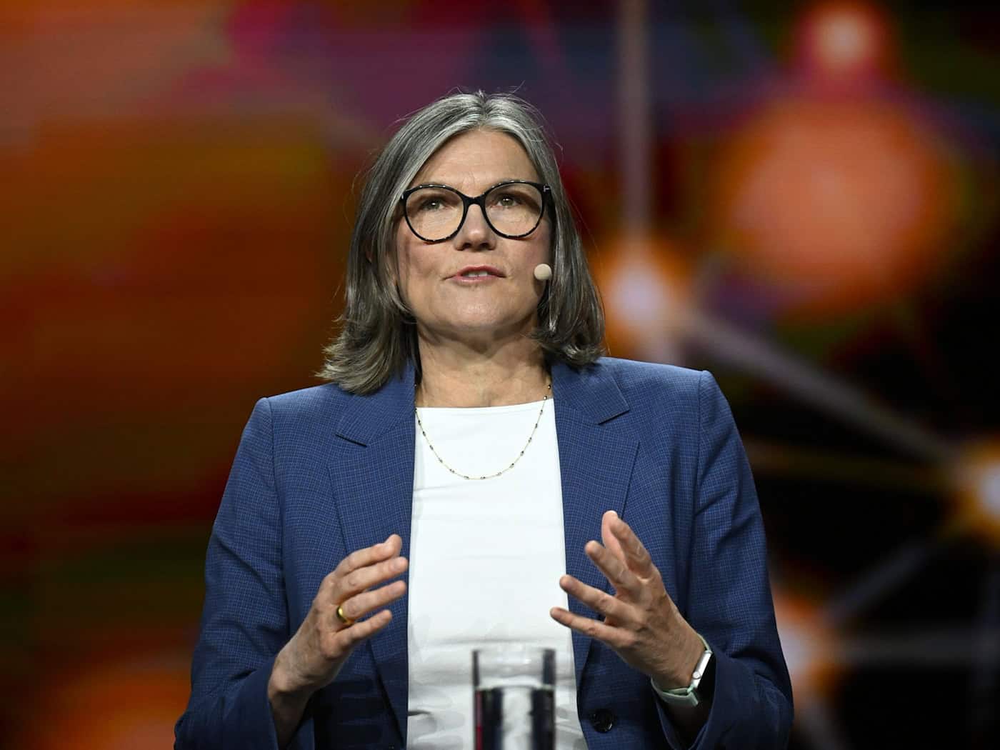 Deutschland sollte sich mehr auf Stärken statt auf Schwächen besinnen, findet die IG Metall-Vorsitzende. / Foto: Shireen Broszies/dpa