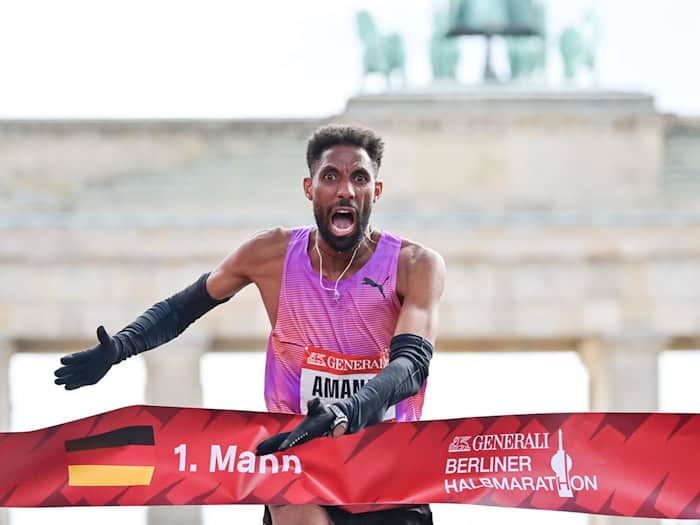 In Rekordlaune: Petros auf Marathon-Mission in London