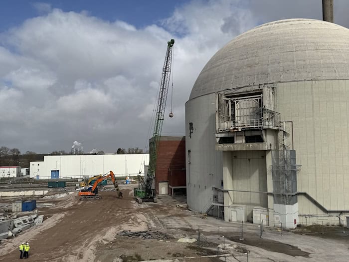 Das Kernkraftwerk Stade wird bis Ende des Jahres zurückgebaut.  / Foto: -/PreussenElektra GmbH/dpa