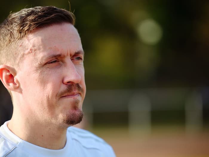 Max Kruse rechnet mit einem Abstieg seines Ex-Clubs VfL Wolfsburg. (Archivbild) / Foto: Gregor Fischer/dpa