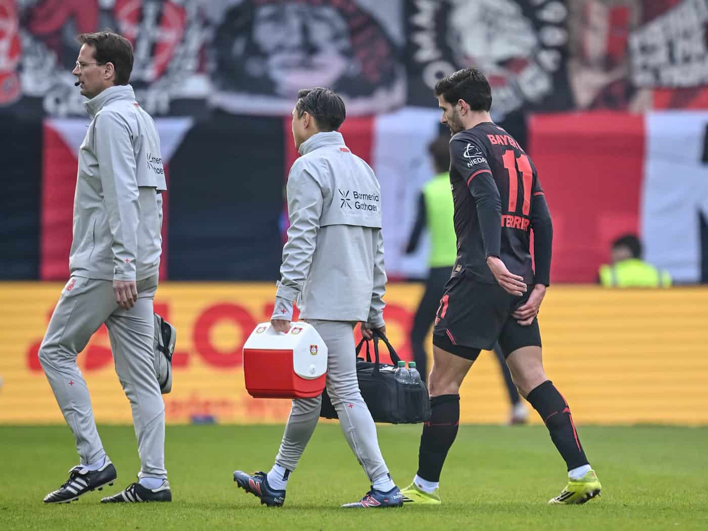 Leverkusens Martin Terrier wird in dieser Saison nicht mehr spielen können. (Archivbild)  / Foto: Harry Langer/dpa