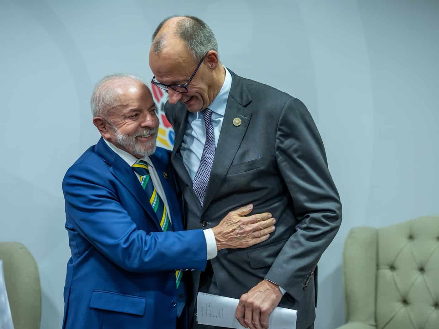 Der Brasilien-Besuch des Kanzlers im November hatte für Verstimmungen gesorgt, auf die dann aber die Versöhnung folgte, / Foto: Michael Kappeler/dpa-pool/dpa