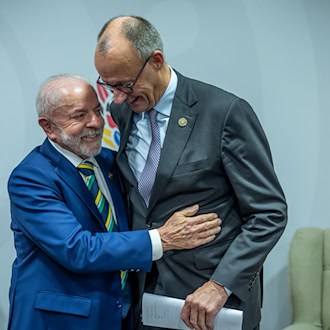 Der Brasilien-Besuch des Kanzlers im November hatte für Verstimmungen gesorgt, auf die dann aber die Versöhnung folgte, / Foto: Michael Kappeler/dpa-pool/dpa