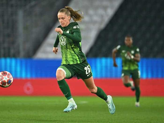 Wechselt zum FC Liverpool: Vivien Endemann vom VfL Wolfsburg.  / Foto: Swen Pförtner/dpa