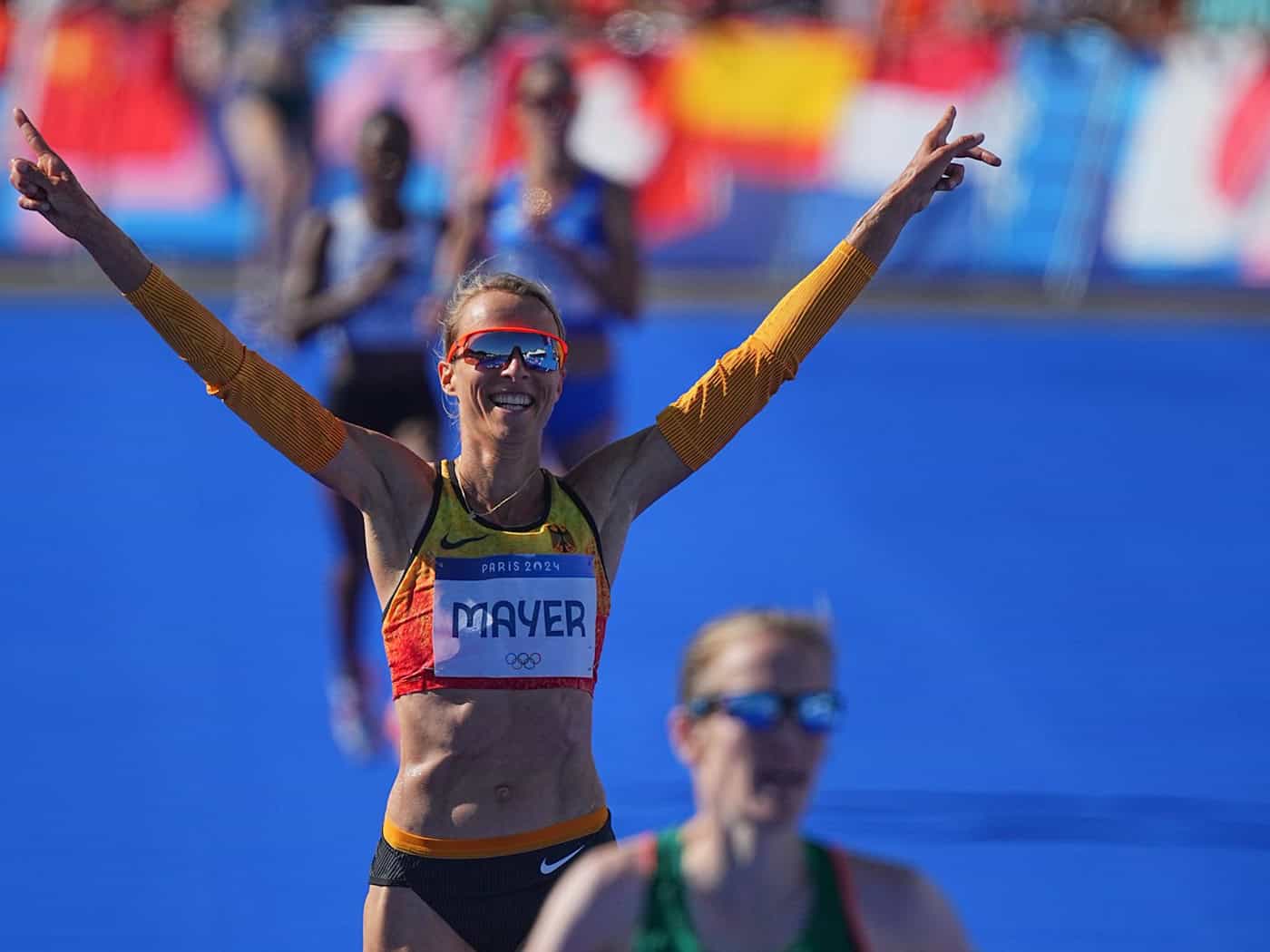 Erneut deutsche Marathon-Meisterin: Domenika Mayer aus Regensburg. (Archivbild) / Foto: Michael Kappeler/dpa