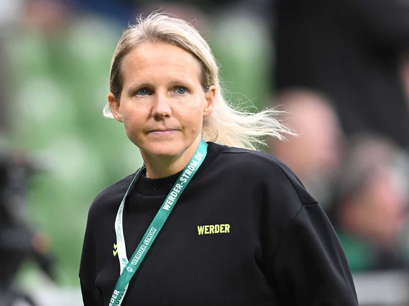 Durfte mit der Leistung ihrer Spielerinnen zufrieden sein: Werder-Trainerin Friederike Kromp. (Archivbild) / Foto: Carmen Jaspersen/dpa