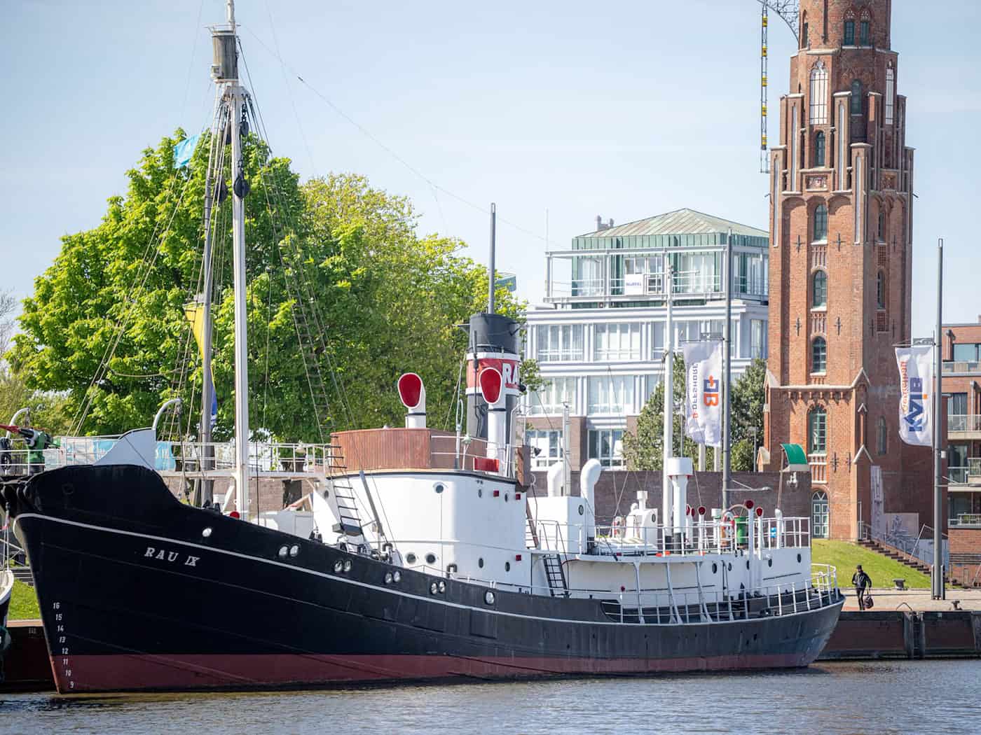 Das Walfangschiff «Rau IX» wurde 1939 gebaut. Heute ist es ein Museumsschiff. / Foto: Janet Binder/dpa