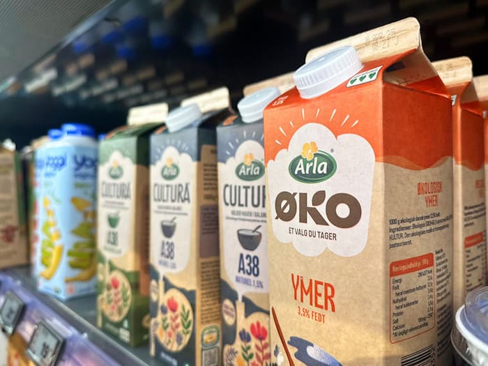 Produkte von Arla findet man in quasi jedem dänischen Supermarkt. (Symbolbild) / Foto: Steffen Trumpf/dpa