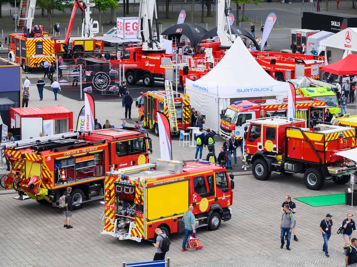 Die Interschutz fand zuletzt 2022 statt. (Archivbild) / Foto: Julian Stratenschulte/dpa