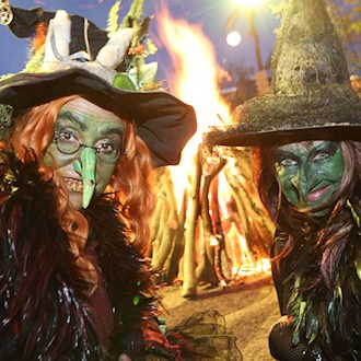 Zu Walpurgis kostümieren sich viele Menschen.  / Foto: Matthias Bein/dpa