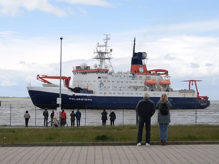 Die «Polarstern» ist wieder in ihrem Heimathafen Bremerhaven. / Foto: Jörn Hüneke/dpa