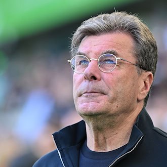 Dieter Hecking bestritt in Freiburg sein 450. Bundesliga-Spiel als Trainer. (Archivbild) / Foto: Swen Pförtner/dpa