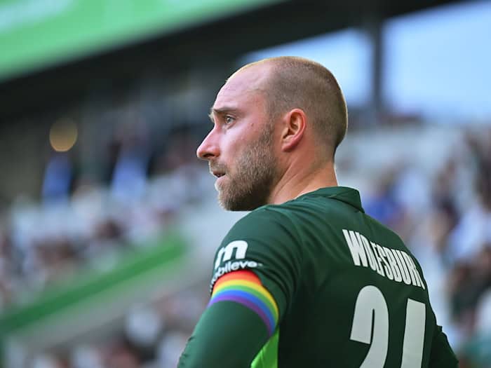 Wolfsburg-Star Christian Eriksen. / Foto: Swen Pförtner/dpa