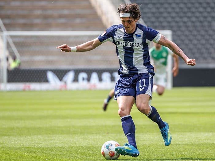 Fabian Reese wird sich wohl dem VfL Wolfsburg anschließen. (Archivbild) / Foto: Andreas Gora/dpa