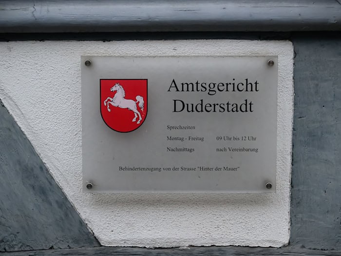Das Amtsgericht Duderstadt fällte das Urteil. (Symbolbild) / Foto: Swen Pförtner/dpa