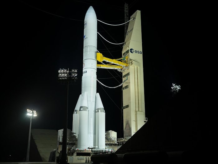 Am Bau von Ariane 6 waren gut ein Dutzend Länder beteiligt.  / Foto: S. Corvaja/ESA/dpa