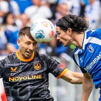 Neu bei Hannover 96: Abwehrspieler Jean Hugonet (r) kommt vom 1. FC Magdeburg. / Foto: Julius Frick/dpa