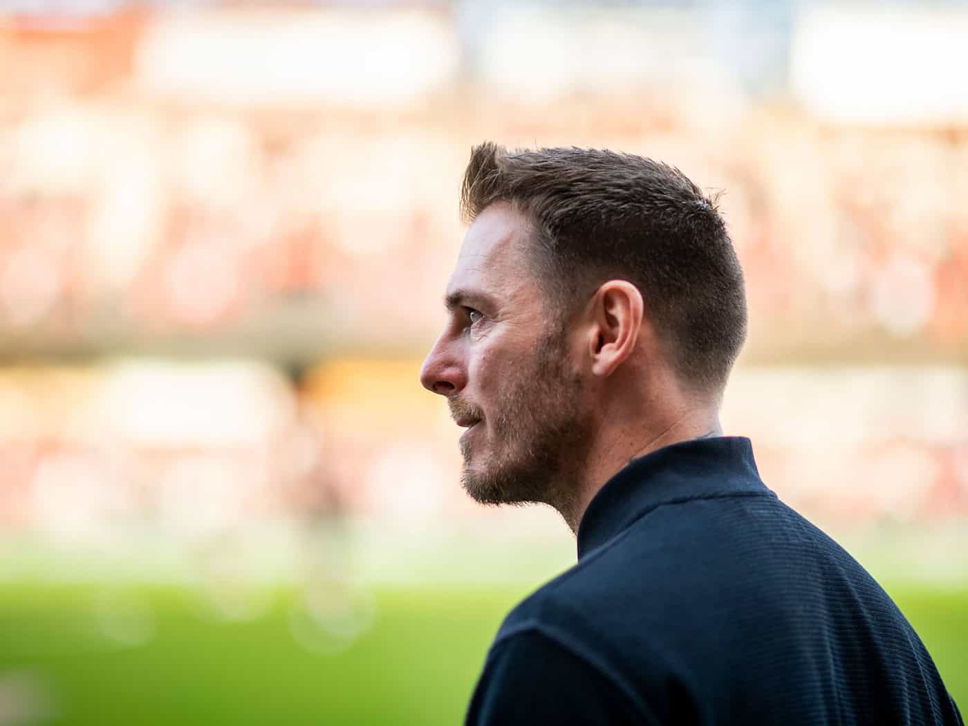 Neuer Trainer des VfL Wolfsburg: Tobias Strobl. / Foto: Julius Frick/dpa