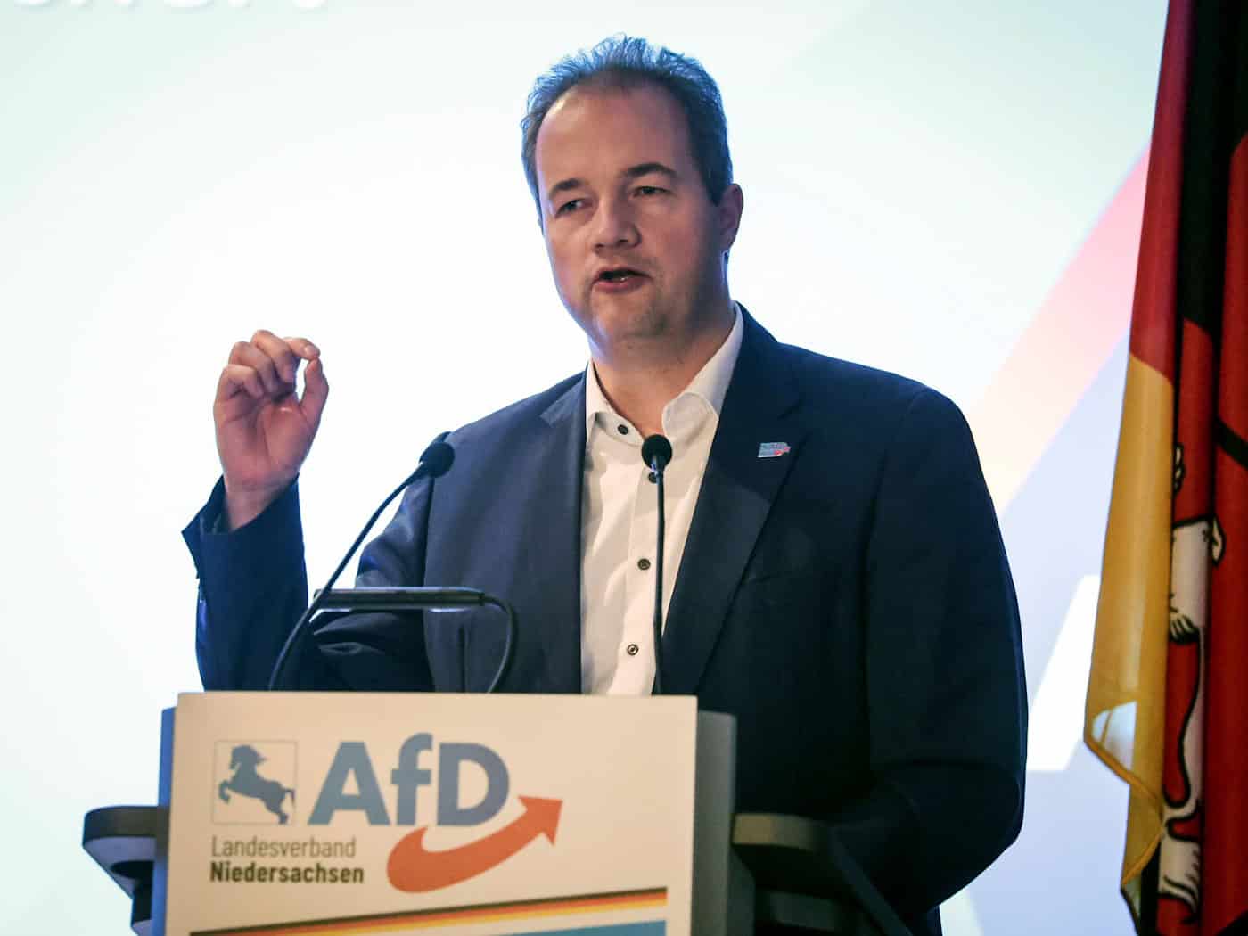 Martin Sichert (AfD) darf nicht als Landrat kandidieren. (Archivfoto) / Foto: Focke Strangmann/dpa