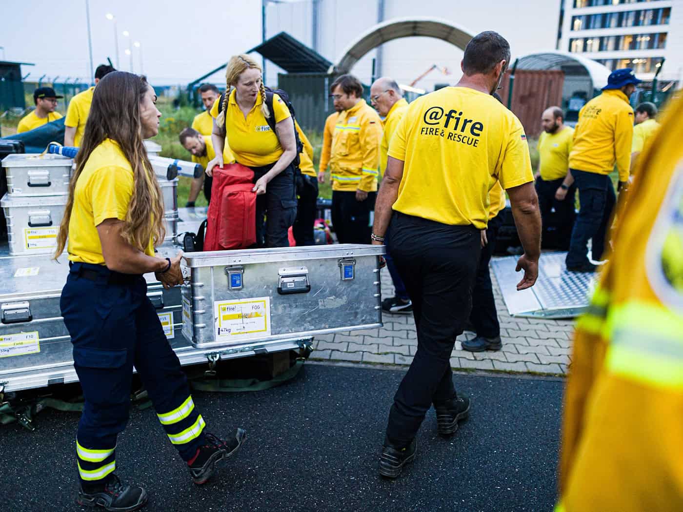 Fünf Tage waren die Helfer von @fire in Venezuela im Einsatz. / Foto: Moritz Frankenberg/dpa