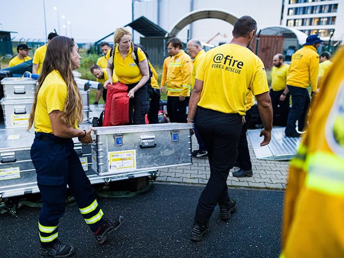 Fünf Tage waren die Helfer von @fire in Venezuela im Einsatz. / Foto: Moritz Frankenberg/dpa