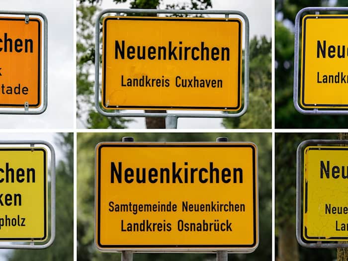In Niedersachsen gibt es einen Neuenkirchen-Rekord. In keinem anderen Bundesland gibt es mehr Gemeinden mit diesem Namen. / Foto: Focke Strangmann/David Ebener/Philipp Schulze/dpa
