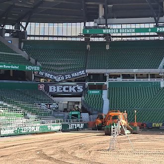 Der Bundesligastart im Bremer Weserstadion ist nach dem Teileinsturz nicht gefährdet. / Foto: Kai Moorschlatt/dpa