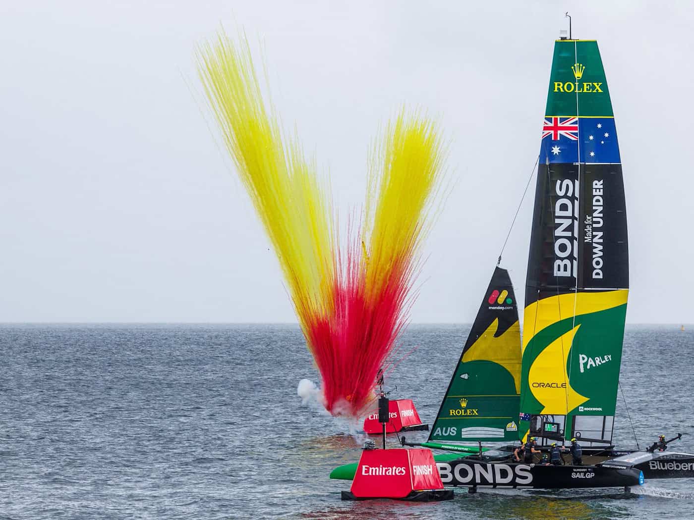 Sassnitz/Rügen: Team France erreicht 107,63 km/h – Bonds Flying Roos gewinnen SailGP