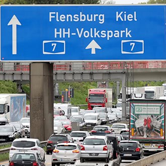 Stockender Verkehr im Norden - vor allem kurz vor Dänemark