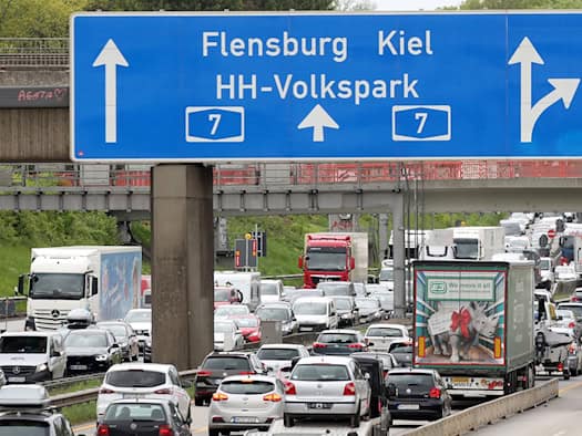 Stockender Verkehr im Norden - vor allem kurz vor Dänemark