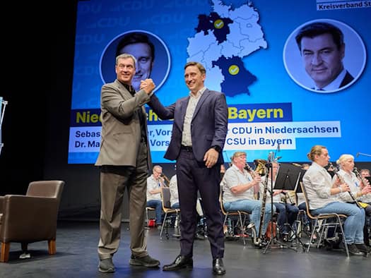 Söder und Lechner in Stade: Einigkeit bei härterer Migrationspolitik