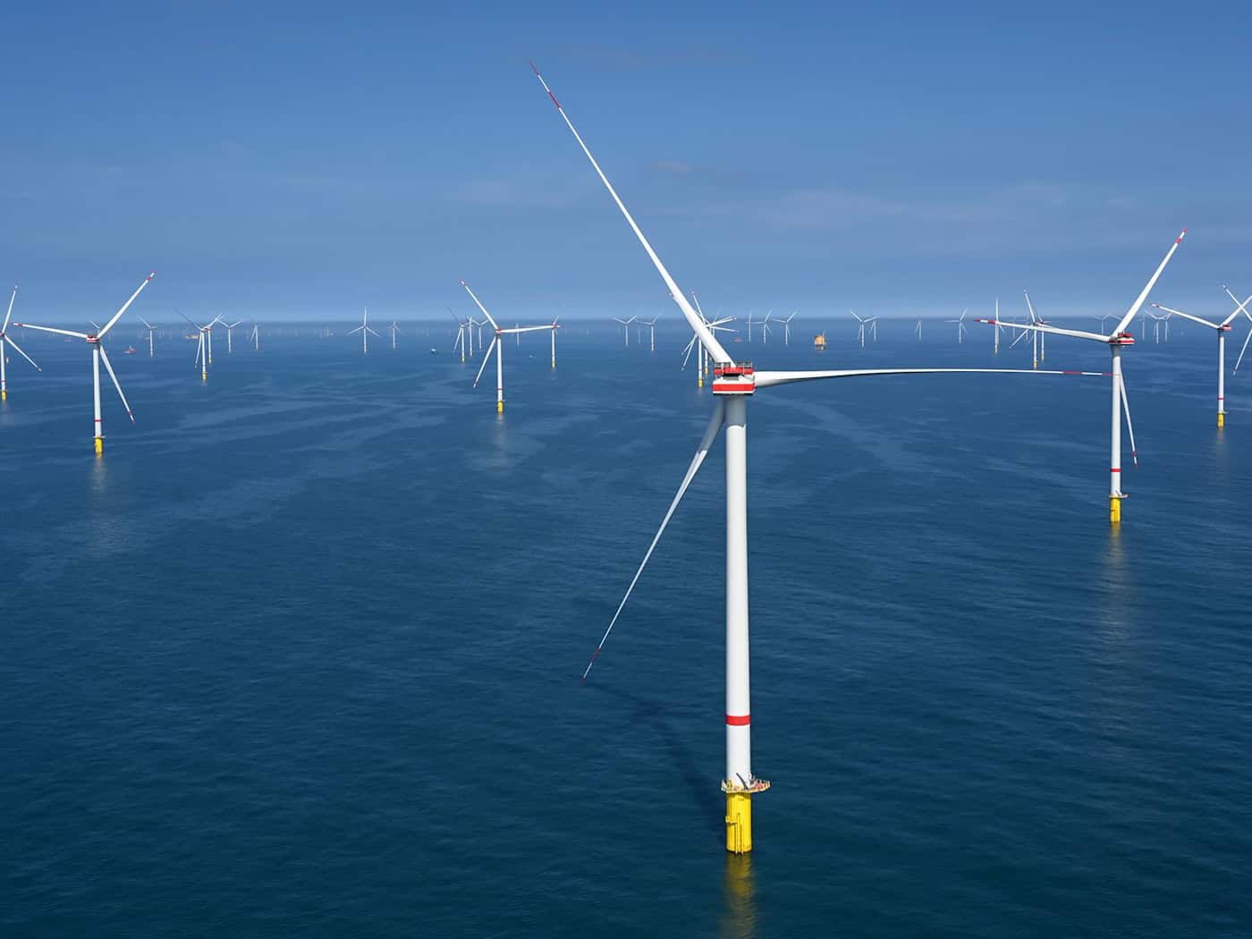 EnBW stellt Offshore-Windpark «He Dreiht» vor Helgoland fertig – 64 Turbinen, 960 MW