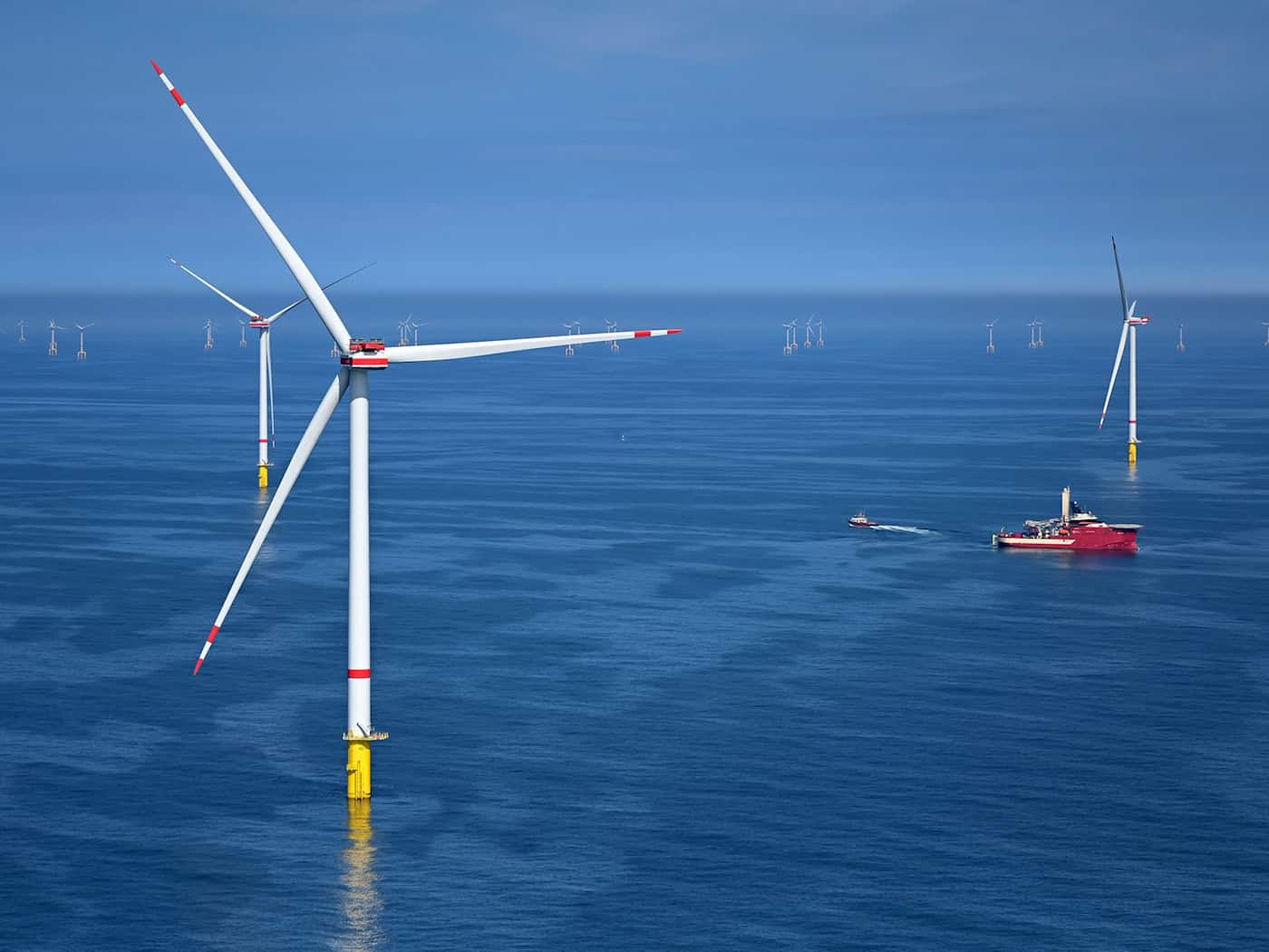Größter deutscher Windpark auf See in Betrieb genommen