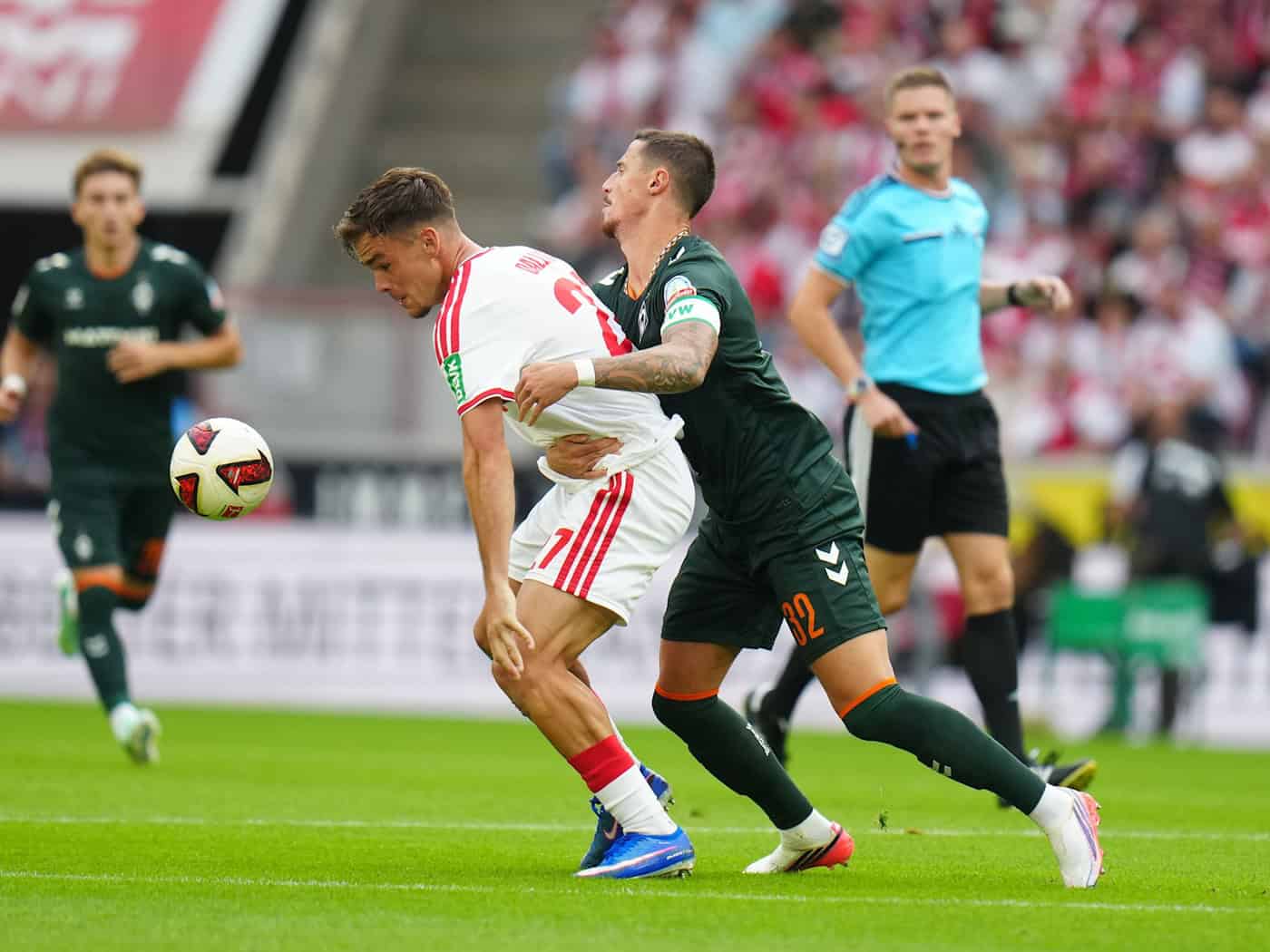 Köln verspielt Führung und spielt 1:1 gegen Bremen