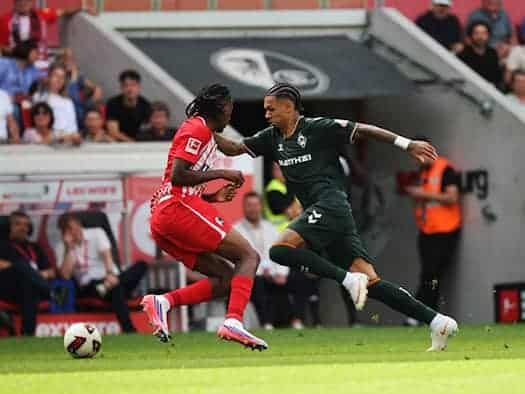Werder Bremen: Justin Njinmah nach Oberschenkelverletzung monatelang aus