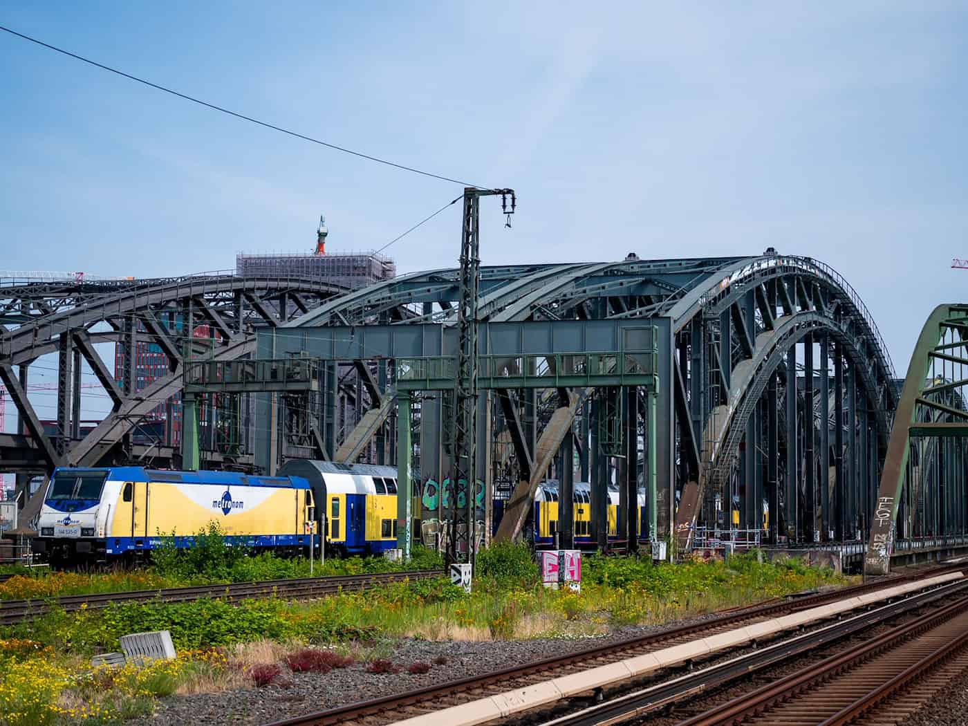 Weichenwechsel südlich des Hamburger Hauptbahnhofs: Viele Züge enden in Harburg