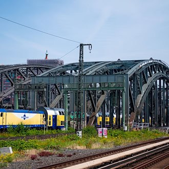 Weichenwechsel südlich des Hamburger Hauptbahnhofs: Viele Züge enden in Harburg