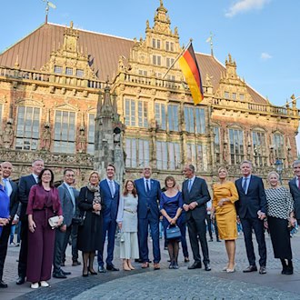 Bundeskanzler zeigt sich in Bremen volksnah