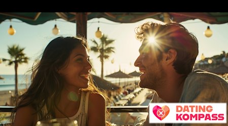 Dating mit Onlinedatingkompass.de / KI-generiert mit Midjourney