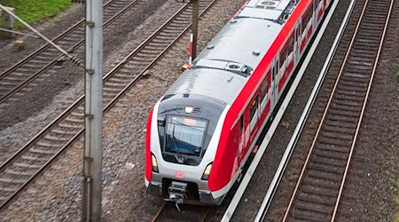 Eine Hamburger S-Bahn der Linie S21 fährt über ein Gleis. / Foto: Daniel Bockwoldt/dpa