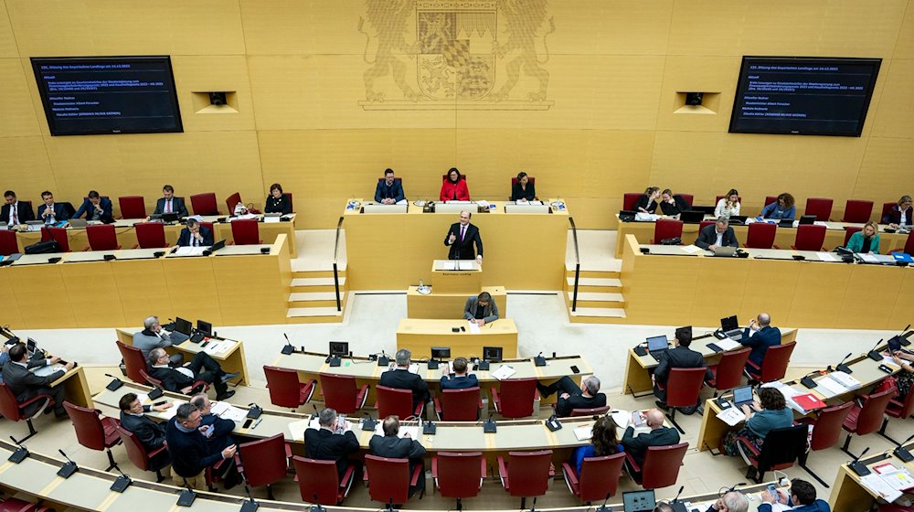 Eine Plenarsitzung im Landtag Bayern. / Foto: Lennart Preiss/dpa/Archivbild