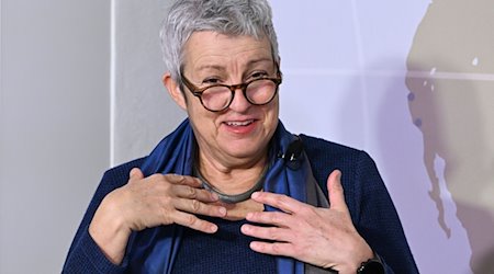 Carola Lentz, Präsidentin des Goethe-Instituts, spricht bei der Jahres-Pressekonferenz vom Goethe-Institut. / Foto: Jens Kalaene/dpa/Archivbild