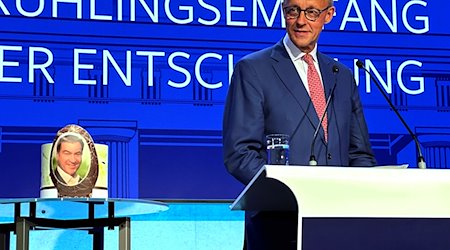Friedrich Merz (CDU), Bundesvorsitzender der CDU, spricht. / Foto: Jörg Blank/dpa